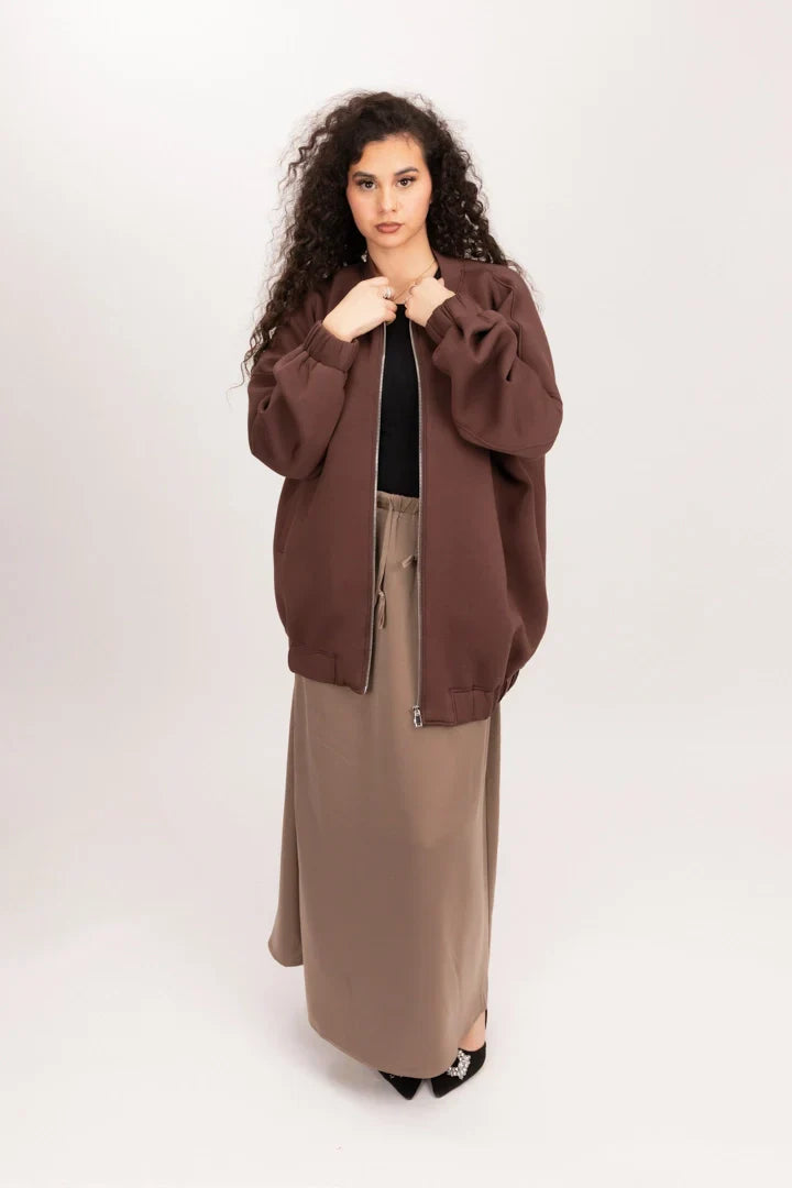 Bomber oversize femme