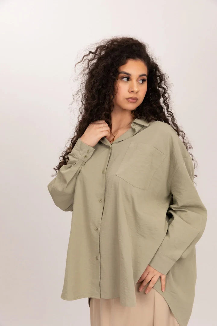 Chemise en lin oversize