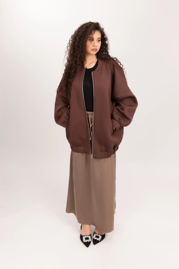 Bomber oversize femme
